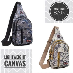 Sporto Camouflage‎ Sling Bag for Men - Black and Gray NEW!